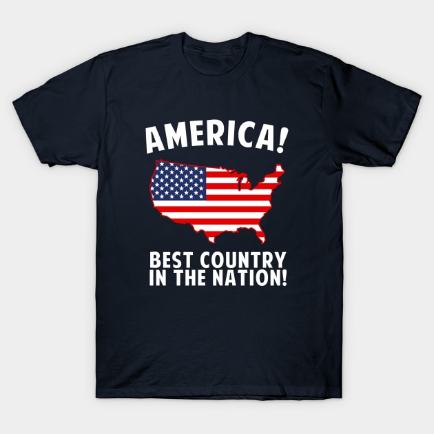 America Best Country In The Nation T-Shirt by dumbshirts